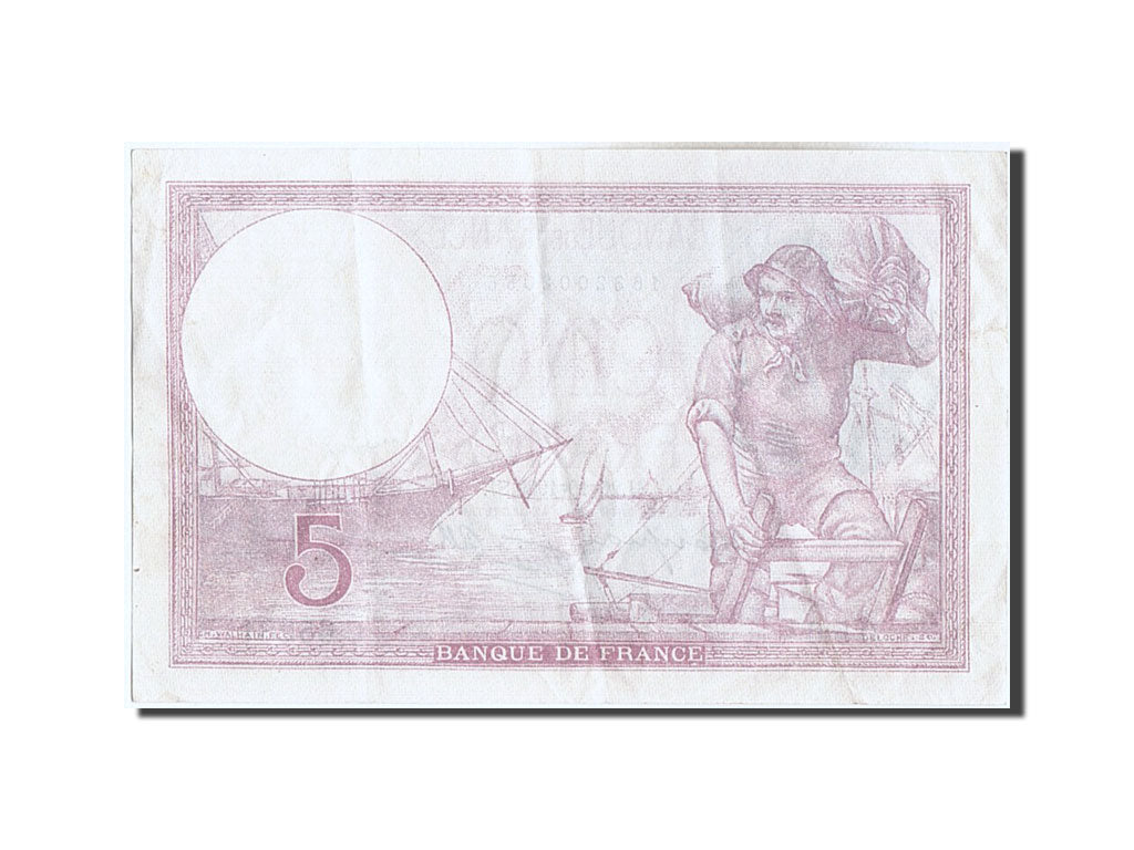 Banknote, France, 5 Francs, 5 F 1917-1940 ''Violet'', 1939, 1939-10-26