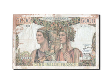 France, 5000 Francs, 5 000 F 1949-1957 ''Terre et Mer'', 1952, KM #131c,...