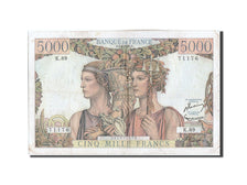 France, 5000 Francs, 5 000 F 1949-1957 ''Terre et Mer'', 1952, KM #131c,...