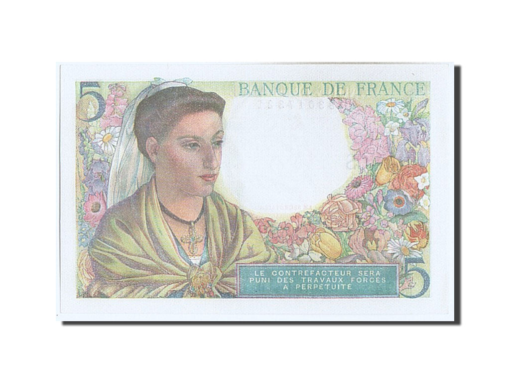 Francia, 5 Francs, 5 F 1943-1947 ''Berger'', 1943, KM:98a, 1943-11-25, SPL, F...