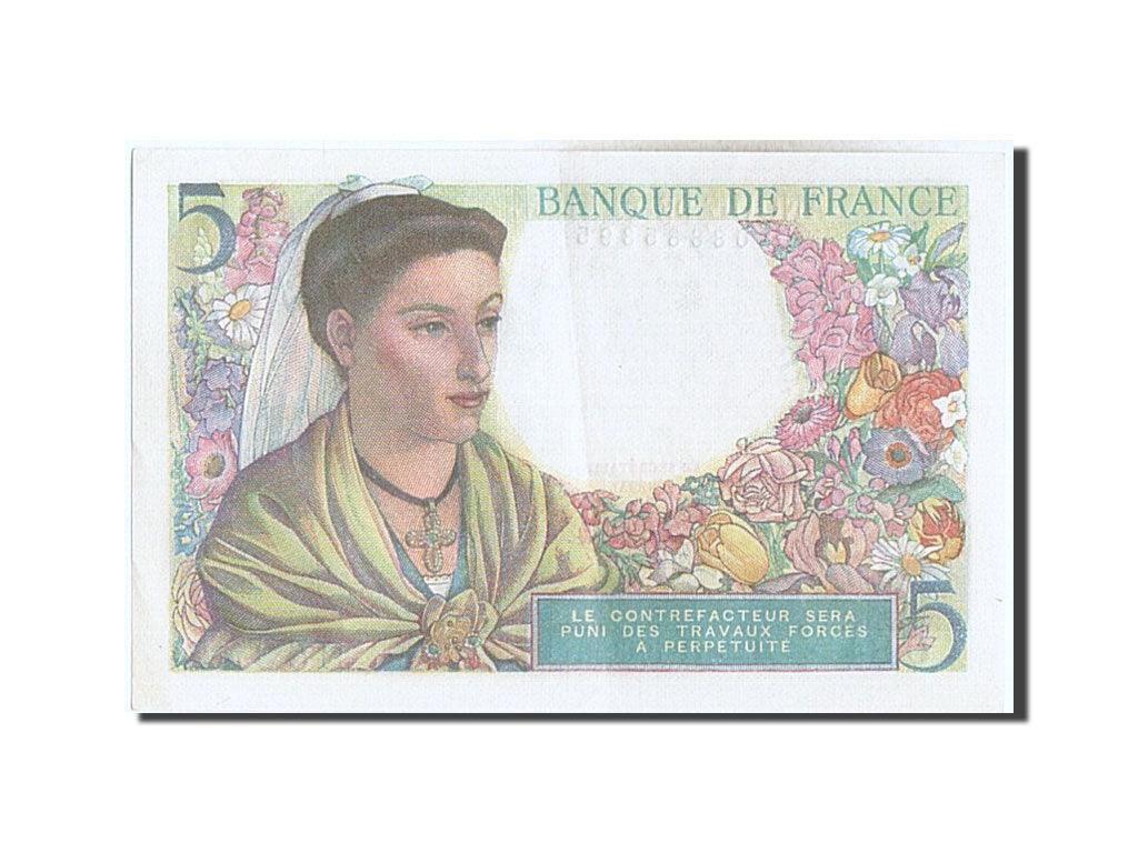 Banknote, France, 5 Francs, 5 F 1943-1947 ''Berger'', 1943, 1943-11-25