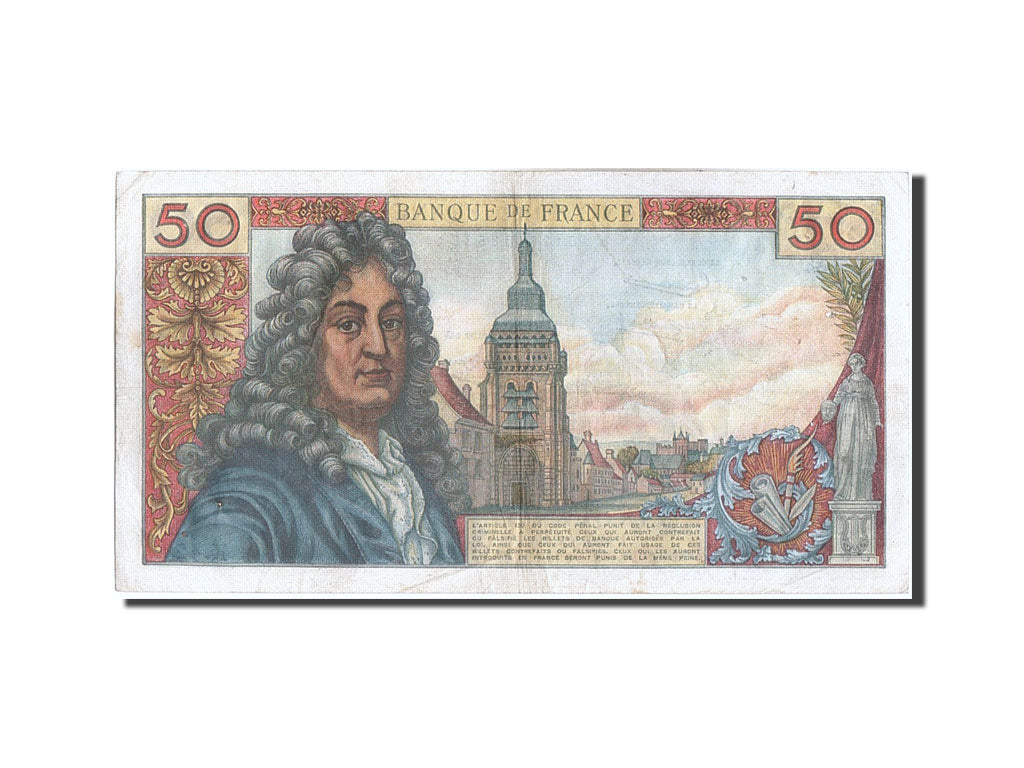 Francia, 50 Francs, 50 F 1962-1976 ''Racine'', 1963, KM:148a, 1963-02-07, BB,...