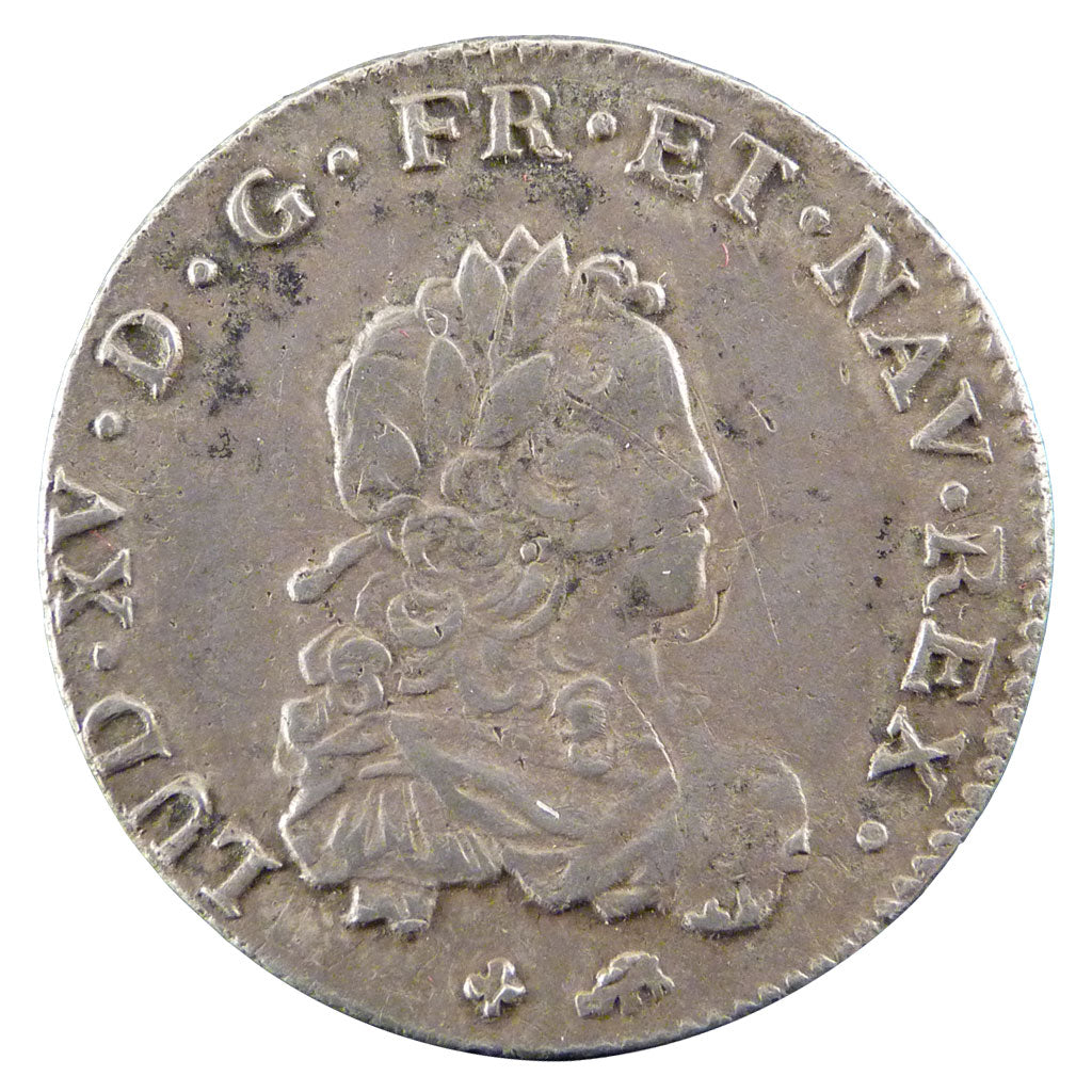 FRANCE, 1/3 Écu de France, 1/3 ECU, 1721, Bourges, KM #457.24, EF(40-45), ...
