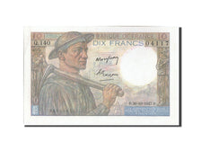 Billete, Francia, 10 Francs, 10 F 1941-1949 ''Mineur'', 1947, 1947-10-30, MBC+