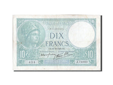 Billet, France, 10 Francs, 10 F 1916-1942 ''Minerve'', 1939, 1939-10-19, TTB