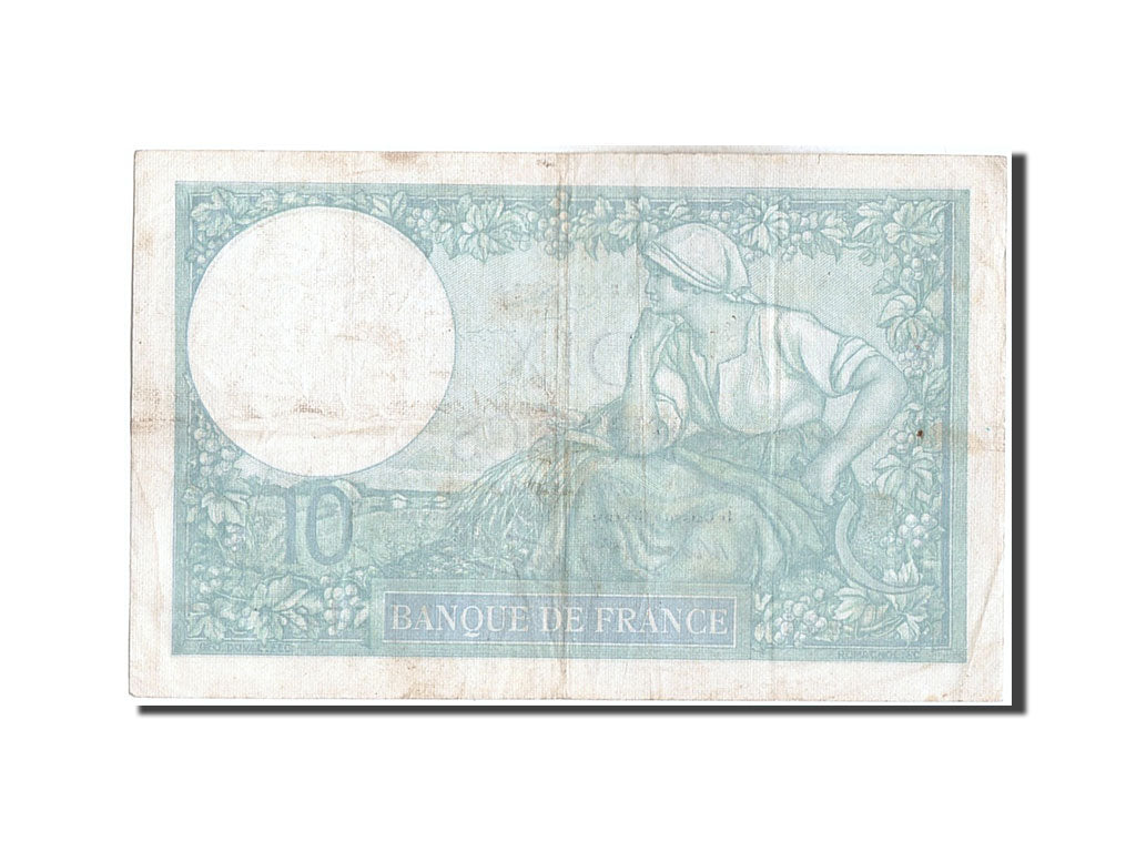Billete, Francia, 10 Francs, 10 F 1916-1942 ''Minerve'', 1939, 1939-10-19, MBC