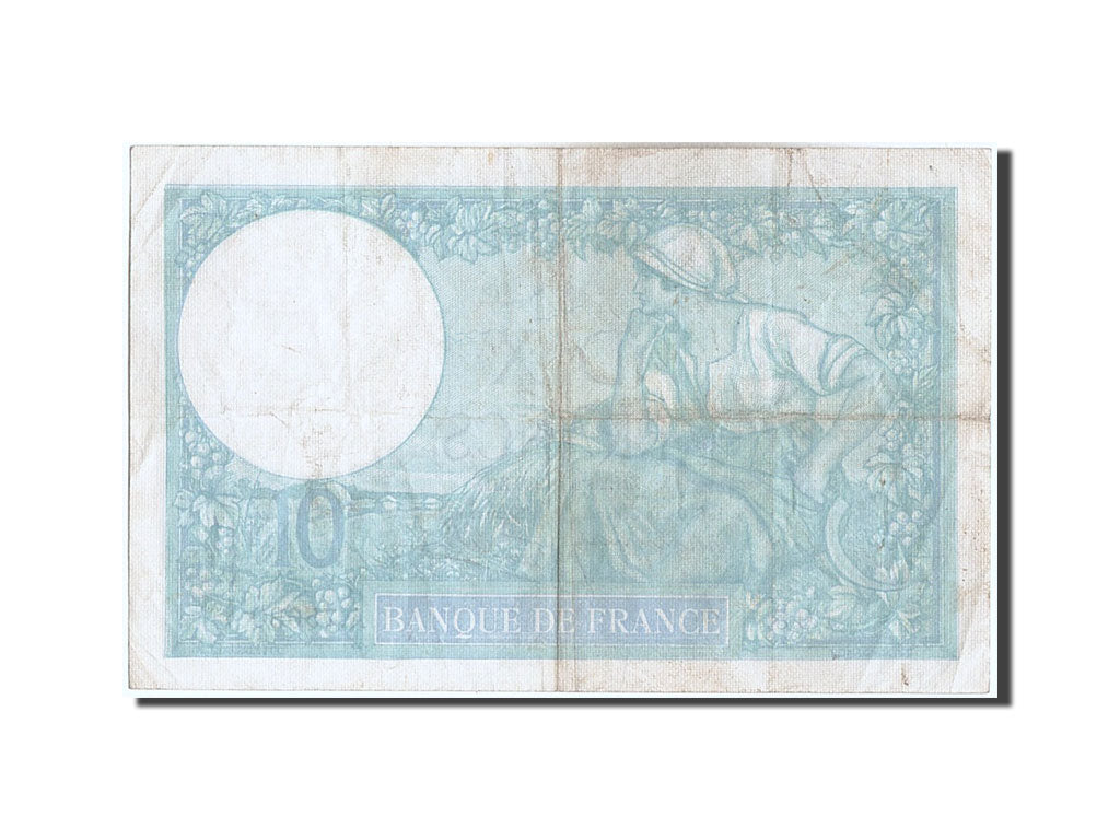 Banknot, Francja, 10 Francs, Minerve, 1939, 1939-10-26, EF(40-45), Fayette:7.13