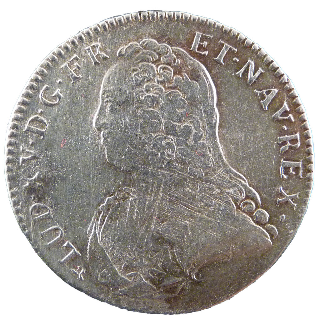 Francia, Louis XV, 1/2 Écu aux branches d'olivier, 1/2 ECU, 44 Sols, 1729, R...
