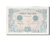 Banknot, Francja, 20 Francs, Noir, 1875, 1875-04-27, UNC(60-62), Fayette:9.2