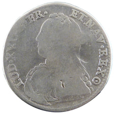 FRANCE, 1/2 Écu aux branches d'olivier, 1/2 Ecu, 1730, Tours, VG(8-10), Silver, 