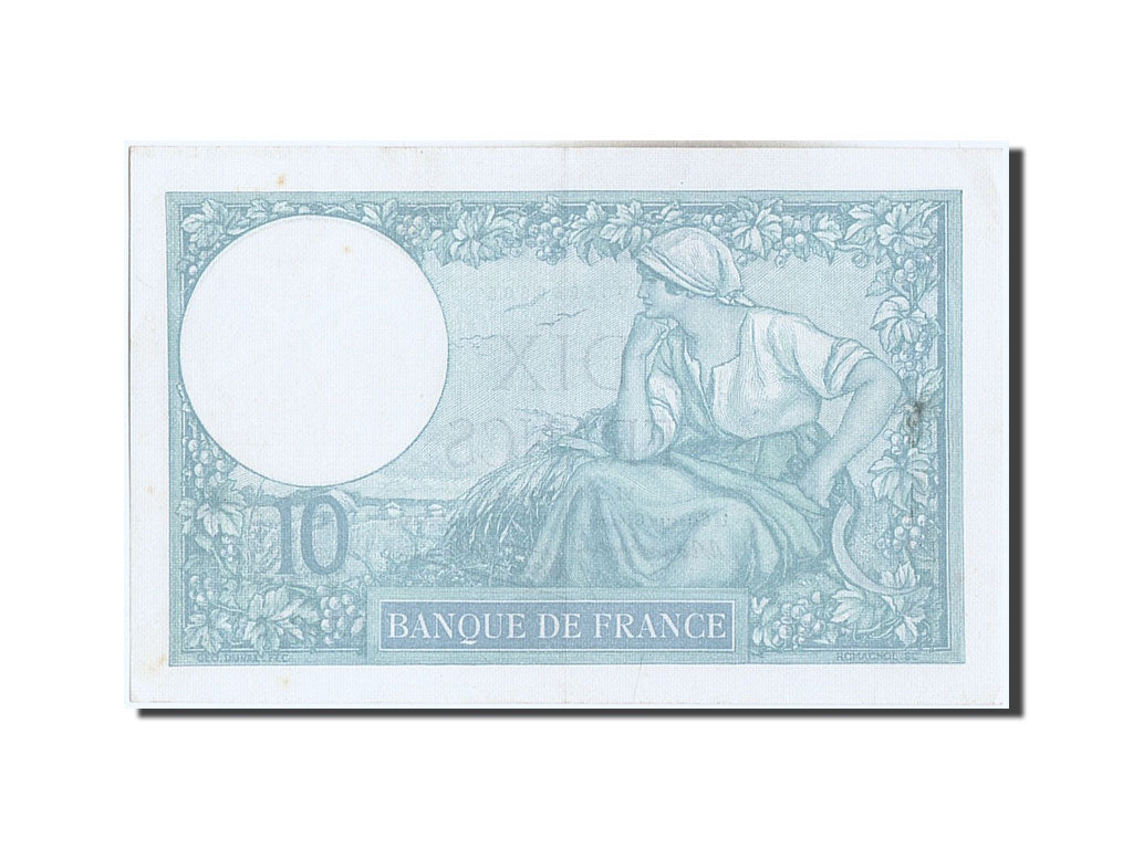 France, 10 Francs, 10 F 1916-1942 ''Minerve'', 1939, KM #84, 1939-11-02,...