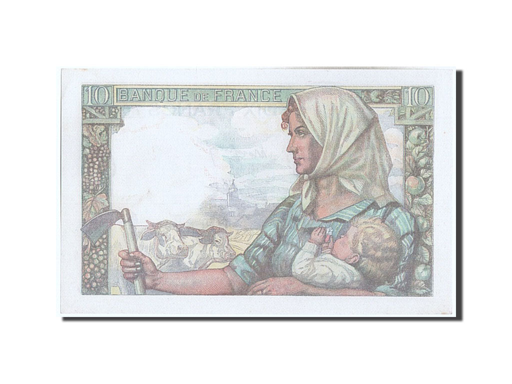 Banknot, Francja, 10 Francs, Mineur, 1943, 1943-03-25, UNC(65-70), Fayette:8.8