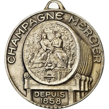 França, Medal, Champagne Mercier, Epernay, Drago, AU(50-53), Bronze Prateado