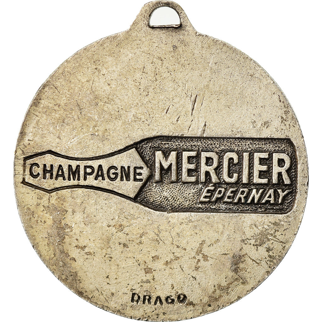 França, Medal, Champagne Mercier, Epernay, Drago, AU(50-53), Bronze Prateado