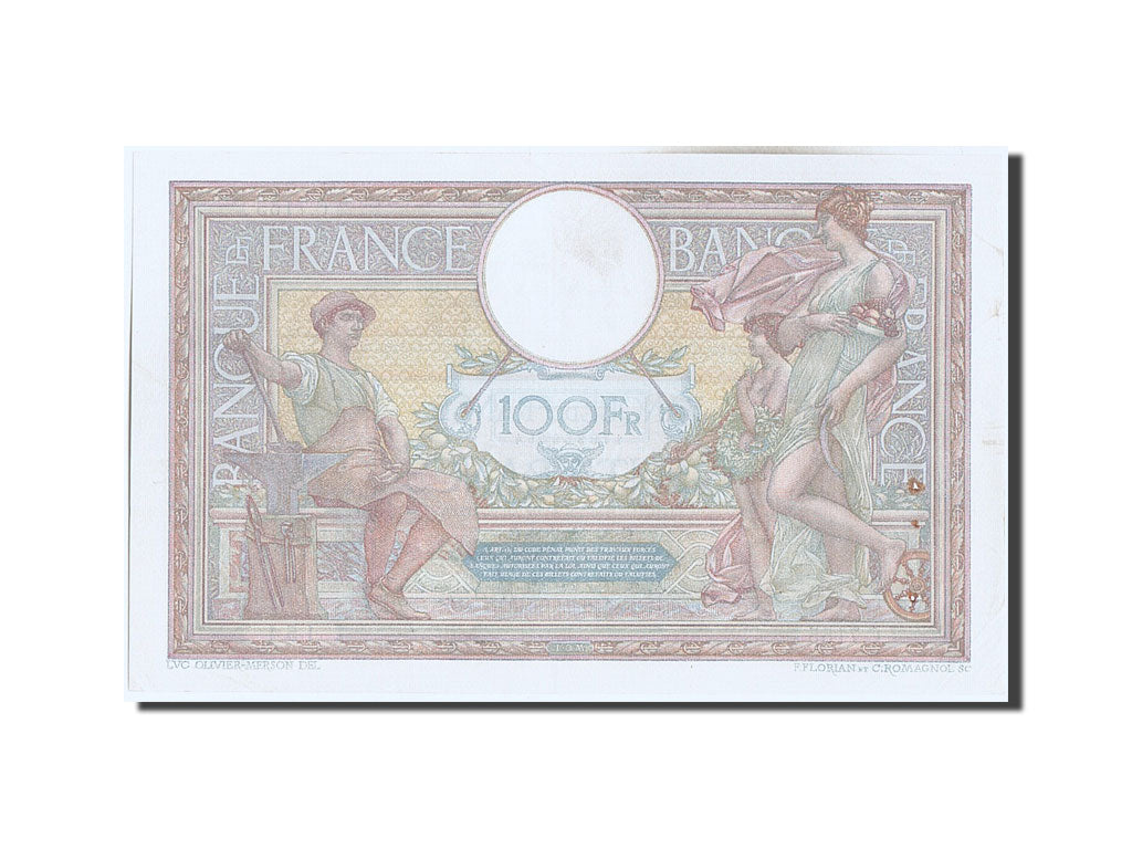 Billet, France, 100 Francs, 100 F 1908-1939 ''Luc Olivier Merson'', 1920