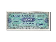Geldschein, Frankreich, 100 Francs, 1945 Verso France, 1944, SS, Fayette:VF25.6