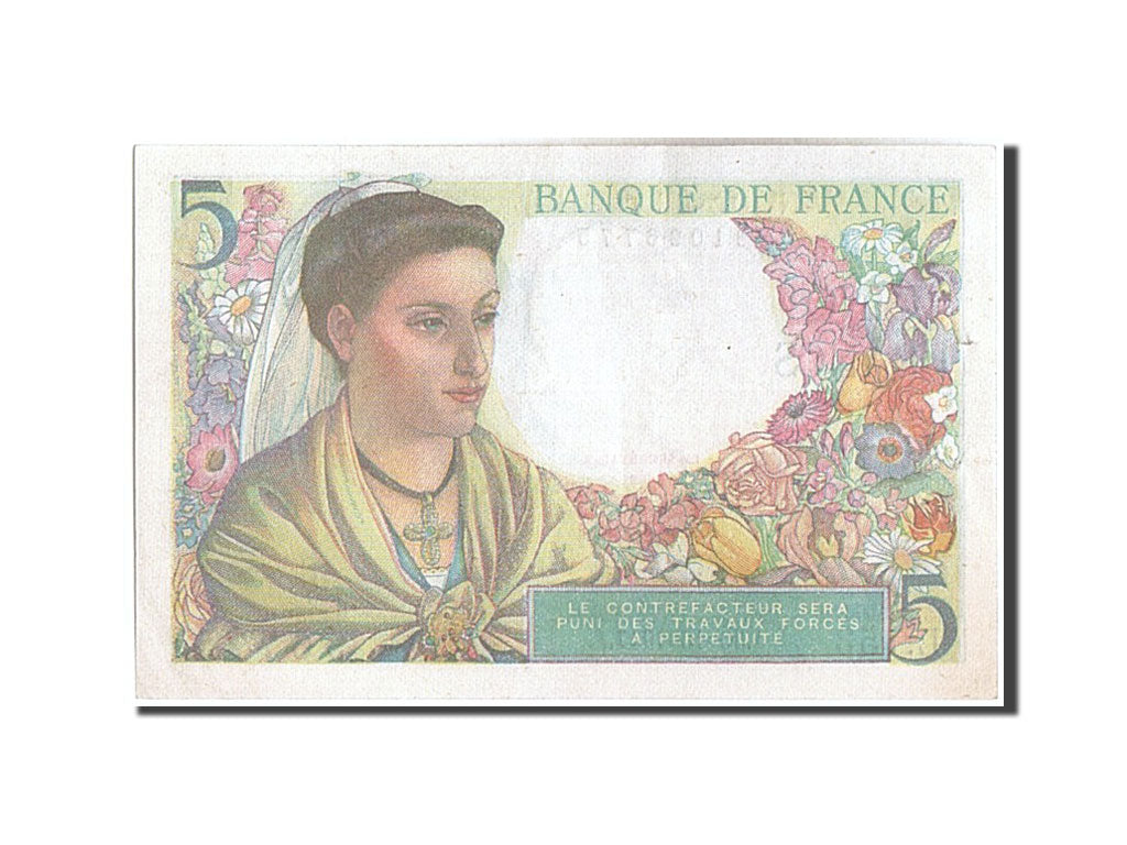 Billet, France, 5 Francs, 5 F 1943-1947 ''Berger'', 1947, 1947-10-30, TTB