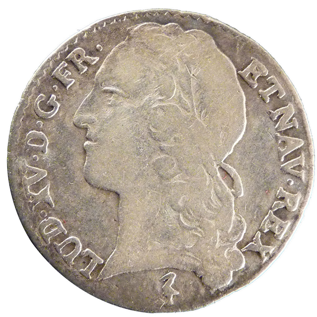 FRANCE, 1/10 Écu au bandeau, 1/10 Ecu, 1750, Lille, VF(20-25), Silver, Gadoury .
