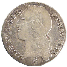 FRANCE, 1/10 Écu au bandeau, 1/10 Ecu, 1750, Lille, VF(20-25), Silver, Gadoury .