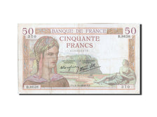France, 50 Francs, 50 F 1934-1940 ''Cérès'', 1938, KM #85b, 1938-10-06, V...