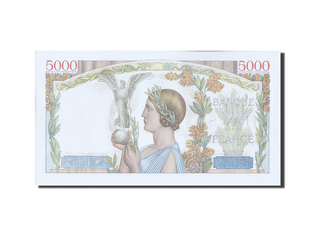 France, 500 Francs, 5 000 F 1934-1944 ''Victoire'', 1938, KM #88c, 1938-10-13,..
