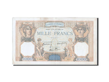 Banknot, Francja, 1000 Francs, Cérès et Mercure, 1938, 1938-06-30, VF(20-25)