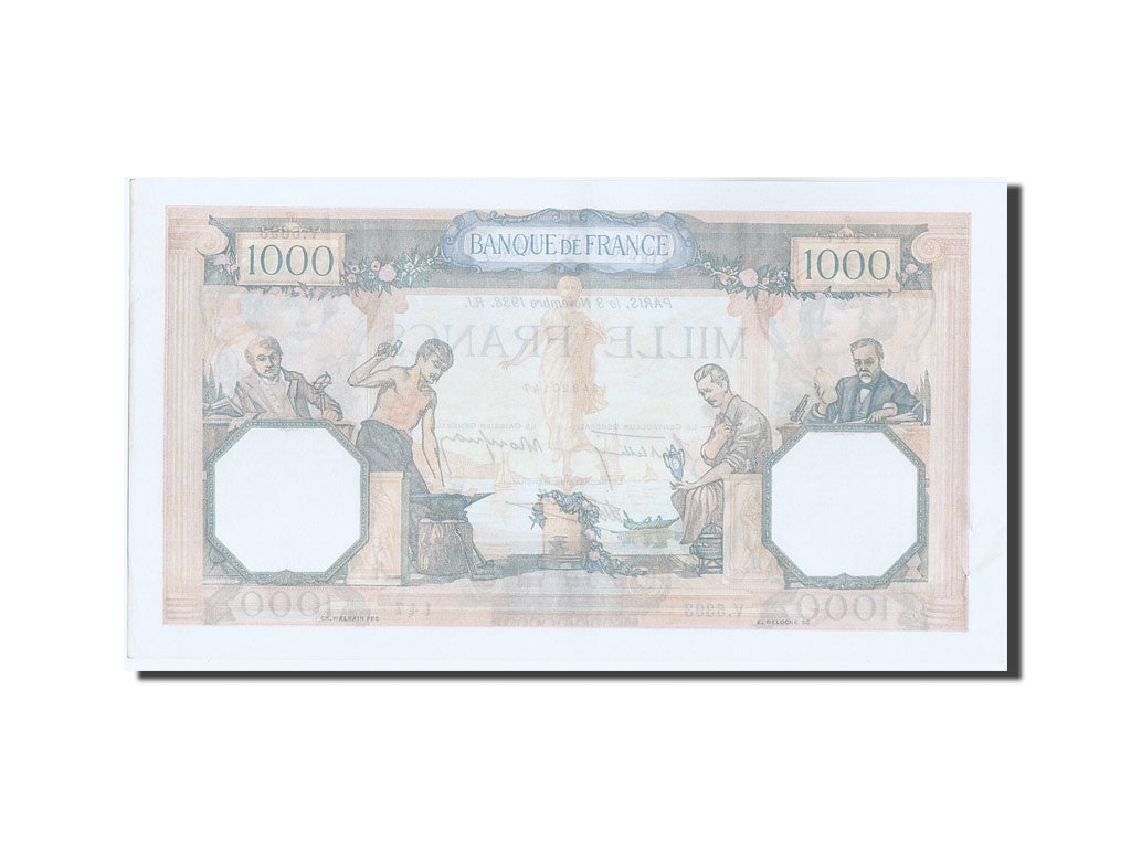 Billet, France, 1000 Francs, 1 000 F 1927-1940 ''Cérès et Mercure'', 1938