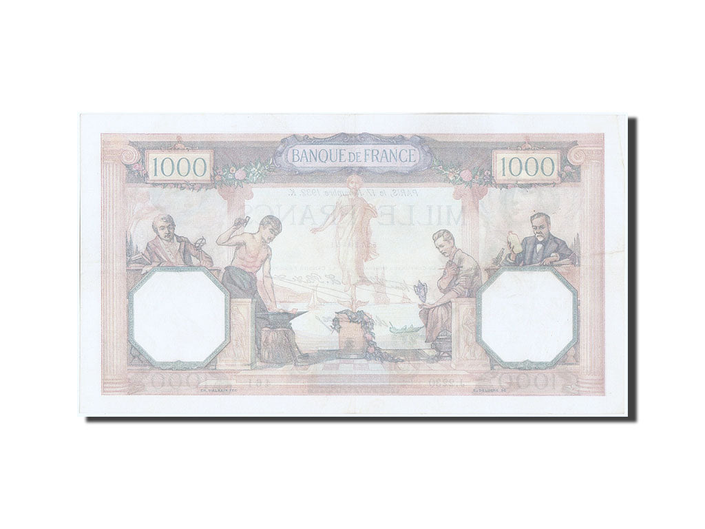 Banknote, France, 1000 Francs, 1 000 F 1927-1940 ''Cérès et Mercure'', 1932