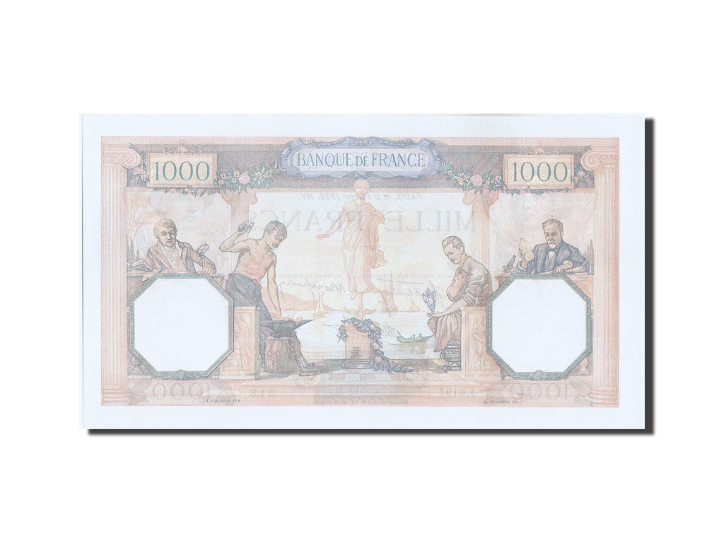 Francia, 1000 Francs, 1 000 F 1927-1940 ''Cérès et Mercure'', 1939, KM:90c,...