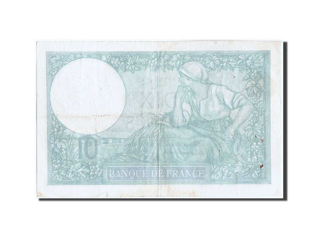 France, 10 Francs, 10 F 1916-1942 ''Minerve'', 1940, KM #84, 1940-11-21,...