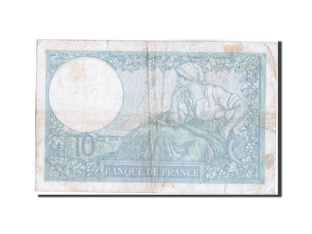 Biljet, Frankrijk, 10 Francs, 10 F 1916-1942 ''Minerve'', 1939, 1939-09-21, TB