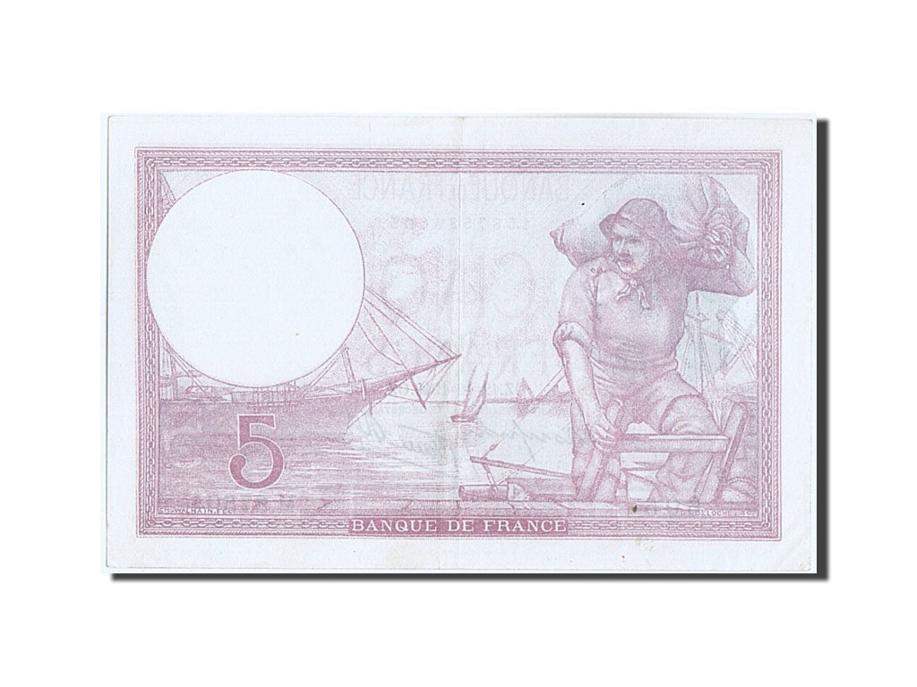 France, 5 Francs, 5 F 1917-1940 ''Violet'', 1940, KM #83, 1940-12-12,...