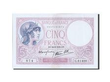 France, 5 Francs, 5 F 1917-1940 ''Violet'', 1939, KM #83, EF(40-45), G.61486,...