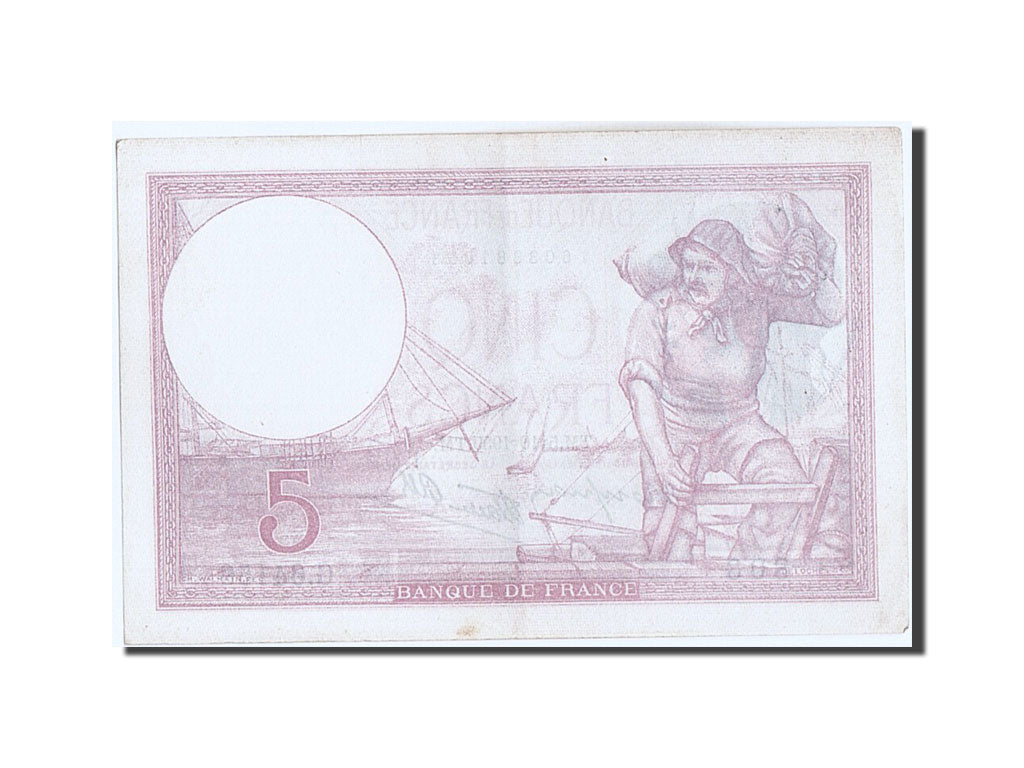 Banconote, Francia, 5 Francs, 5 F 1917-1940 ''Violet'', 1939, 1939-10-05, BB