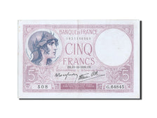 France, 5 Francs, 5 F 1917-1940 ''Violet'', 1939, KM #83, 1939-10-19,...