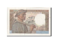 FRANCE 10 Francs 10 F 1941-1949 ''Mineur'' 1943 KM:99b 1943-01-14 EF(40-45)...