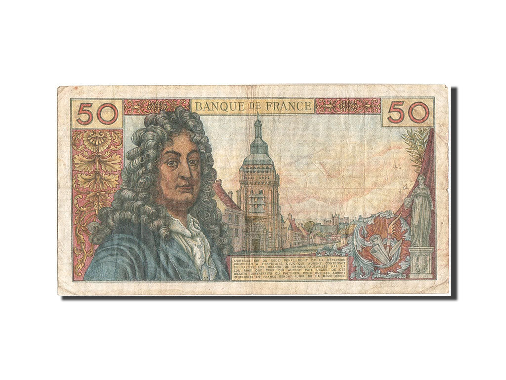 FRANCE, 50 Francs, 50 F 1962-1976 ''Racine'', KM:148d, 1971-06-03, TB, L.173,...