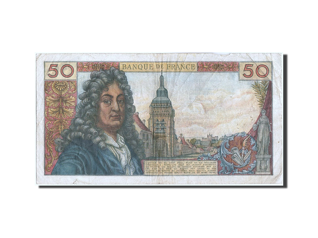 FRANCE, 50 Francs, 50 F 1962-1976 ''Racine'', 1967, KM:148b, 1967-02-02, TB,...