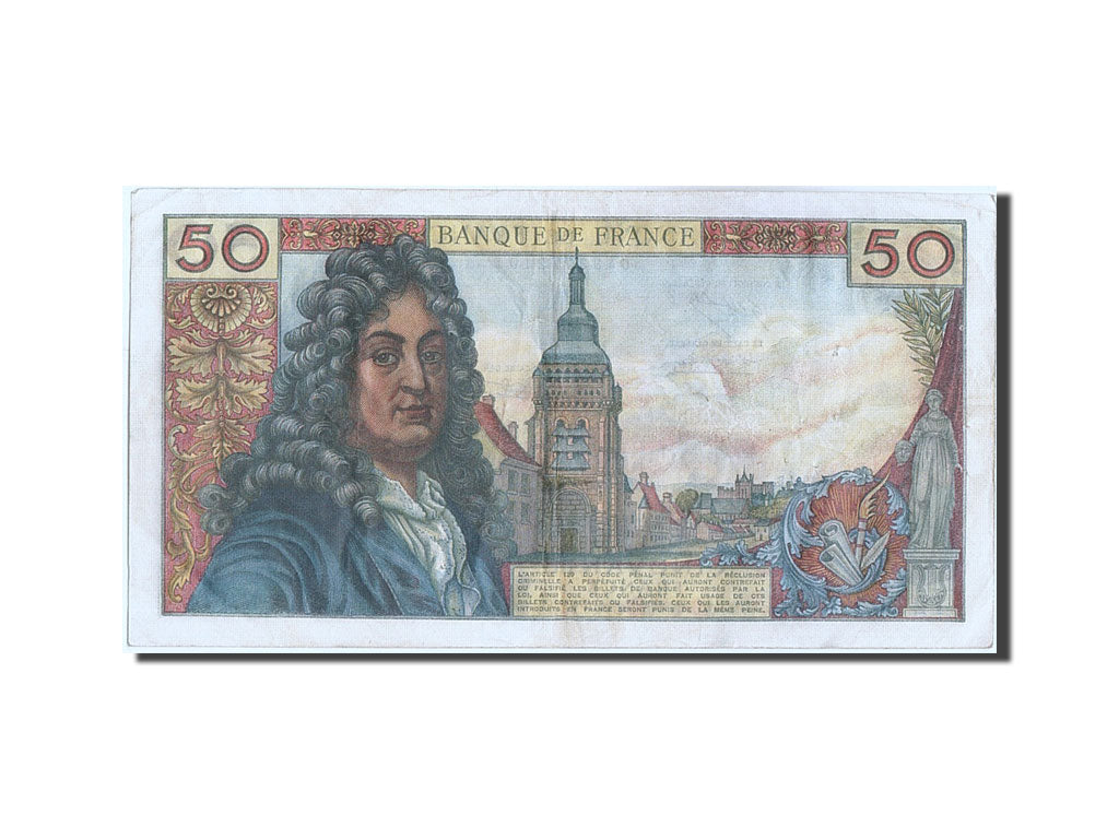 FRANCE, 50 Francs, 50 F 1962-1976 ''Racine'', 1971, KM:148d, 1971-06-03, TB+,...