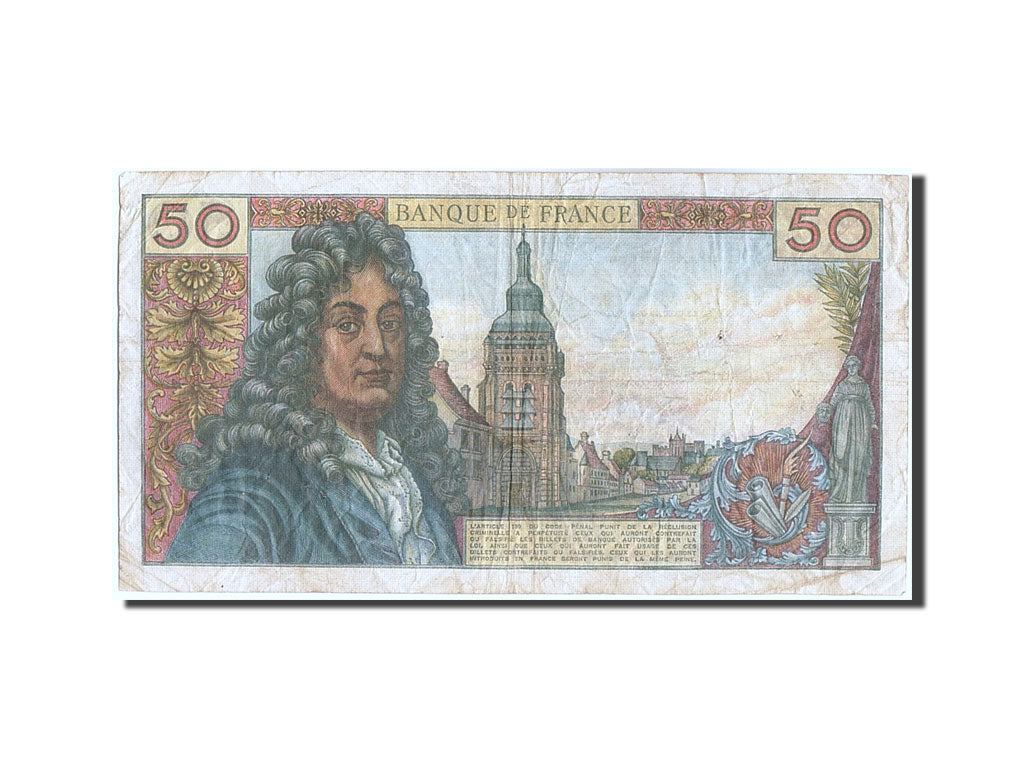 Francia, 50 Francs, 50 F 1962-1976 ''Racine'', 1975, KM:148e, 1975-03-06, MB,...