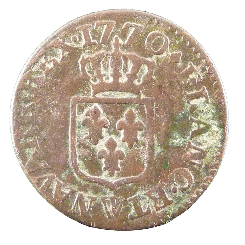FRANCE, Liard à la vieille tête, Liard, 1770, Lille, KM #543.11, VF(30-35), Copp