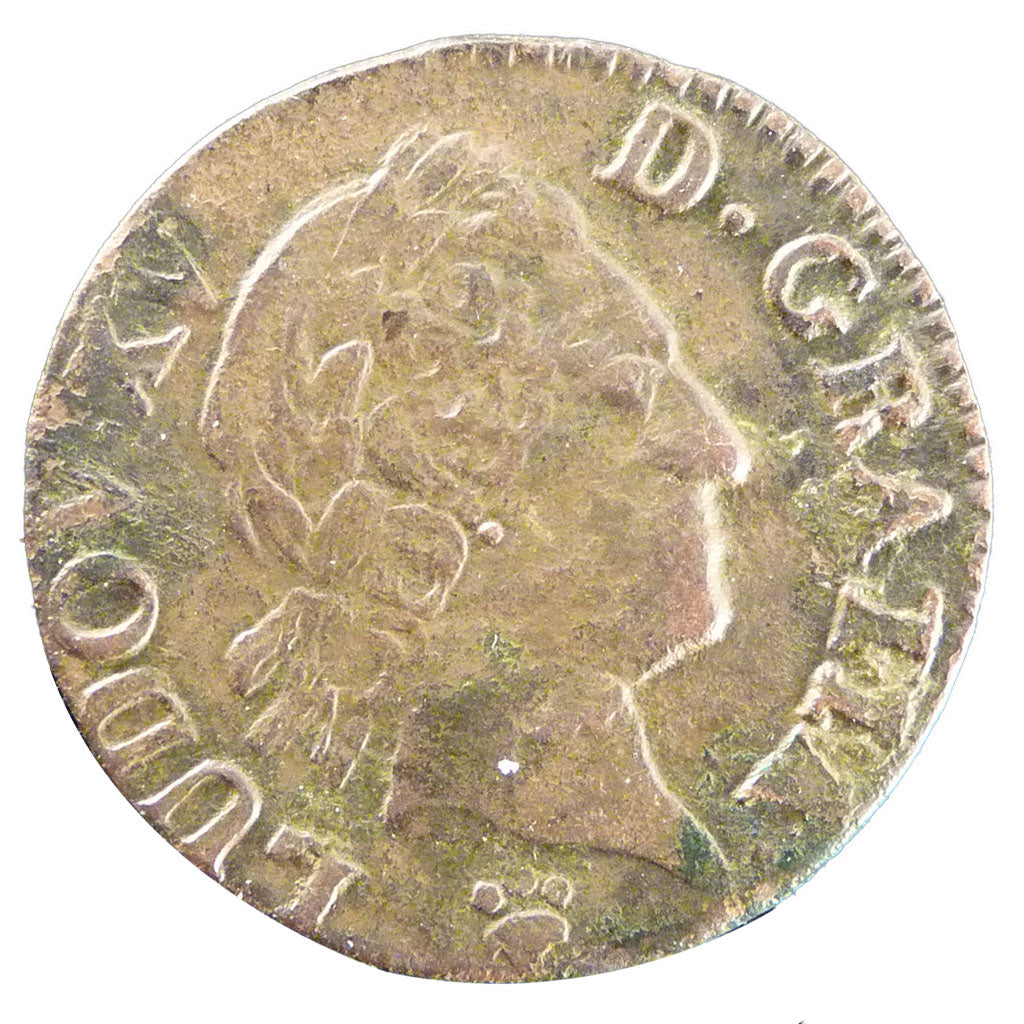 FRANCE, Liard à la vieille tête, Liard, 1771, Reims, EF(40-45), Copper, Gadoury 