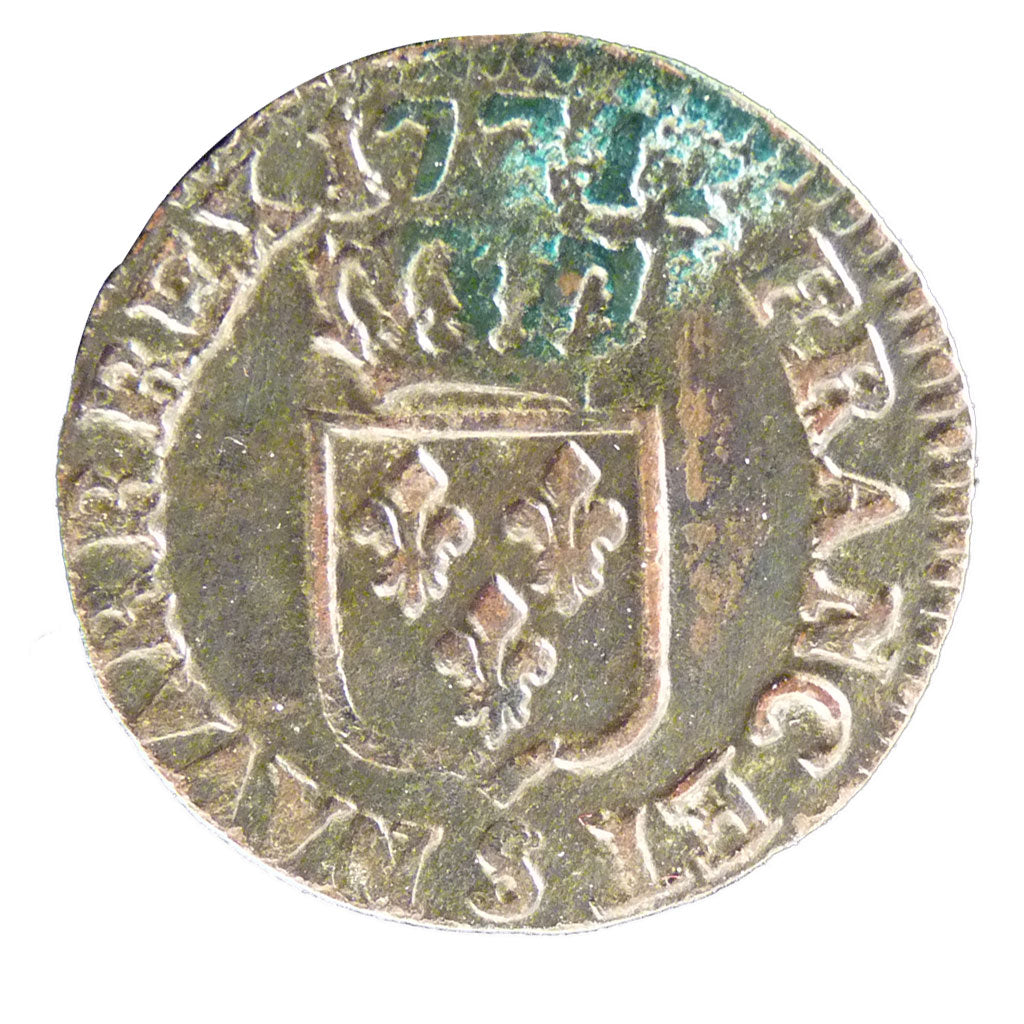 FRANCE, Liard à la vieille tête, Liard, 1771, Reims, EF(40-45), Copper, Gadoury 