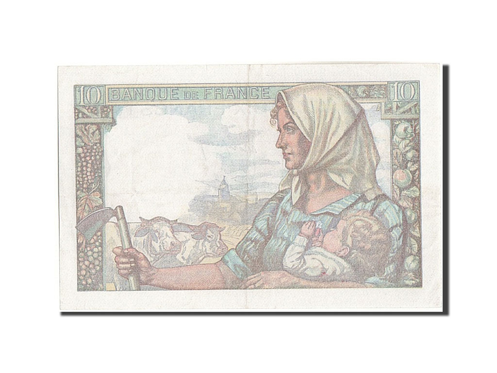Billet, France, 10 Francs, 10 F 1941-1949 ''Mineur'', 1944, 1944-01-20, SPL