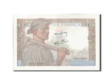 Banconote, Francia, 10 Francs, 10 F 1941-1949 ''Mineur'', 1944, 1944-01-20, SPL