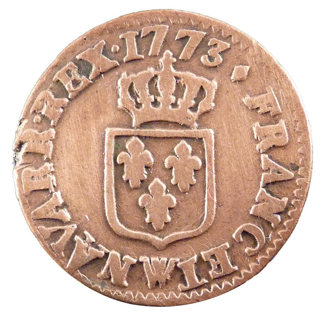 FRANCE, Liard à la vieille tête, Liard, 1773, Lille, EF(40-45), Copper, Gadoury 
