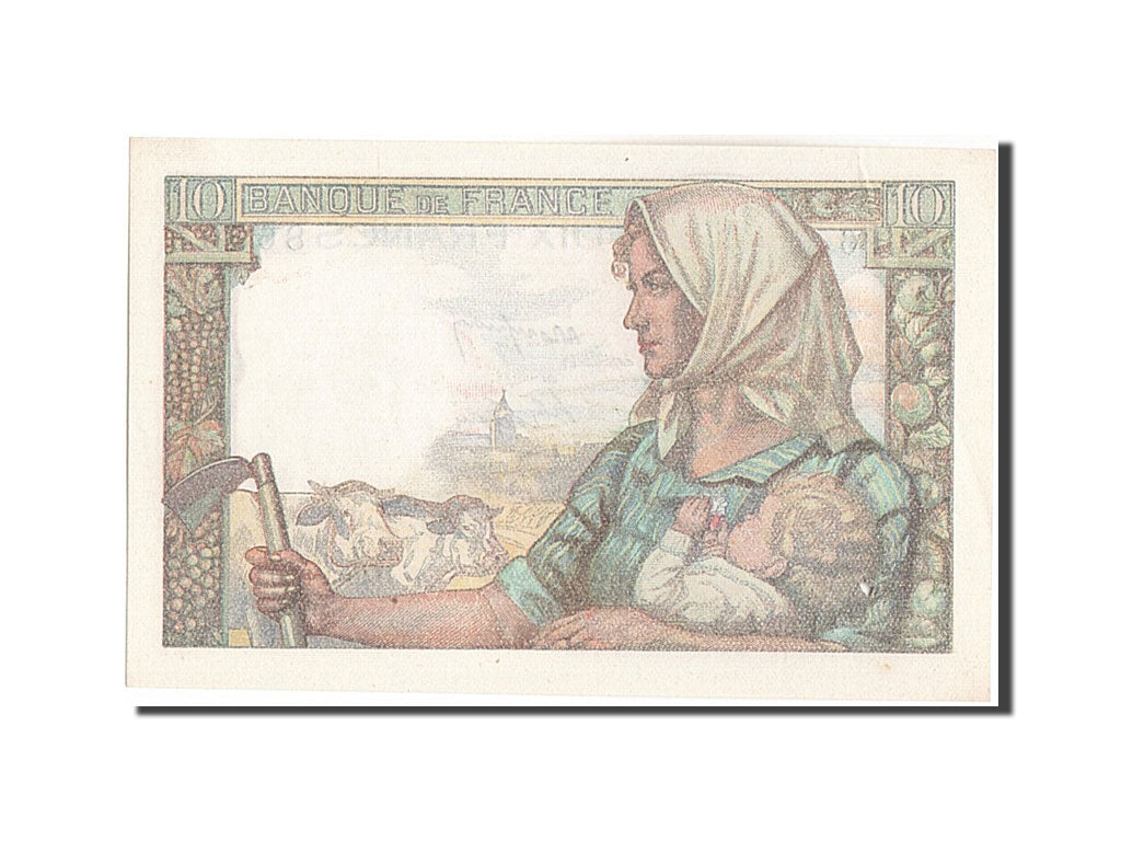Banconote, Francia, 10 Francs, 10 F 1941-1949 ''Mineur'', 1949, 1949-03-10, SPL