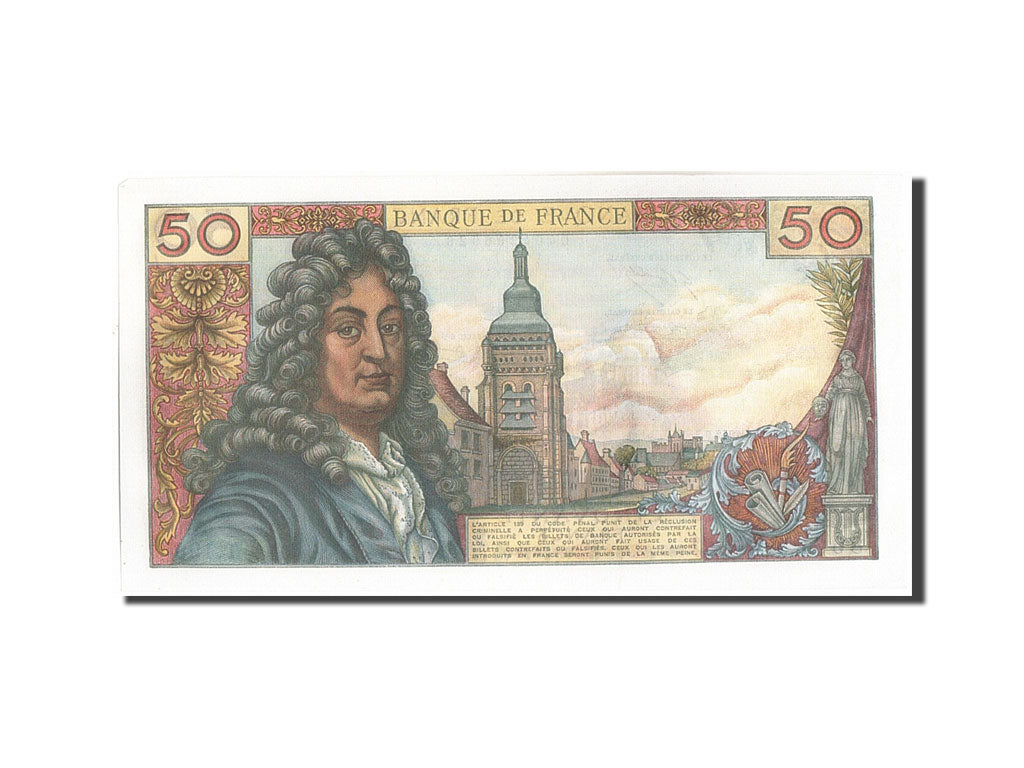 FRANCE, 50 Francs, 50 F 1962-1976 ''Racine'', 1972, KM:148d, 1972-08-10, SPL,...
