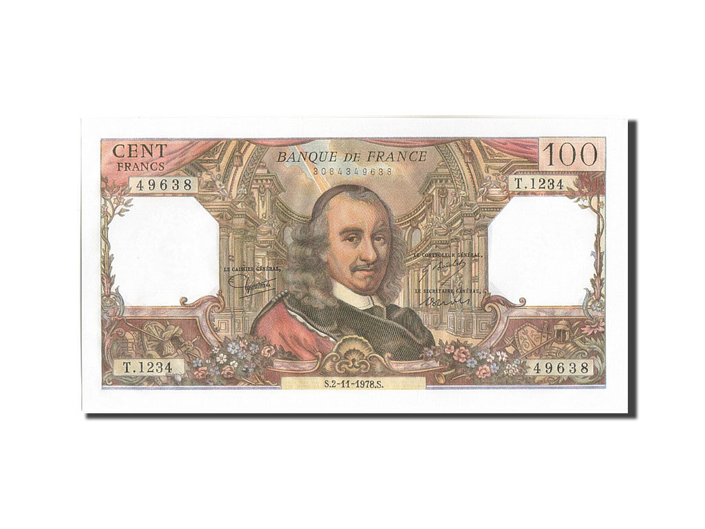 Banknote, France, 100 Francs, 100 F 1964-1979 ''Corneille'', 1978, 1978-11-02