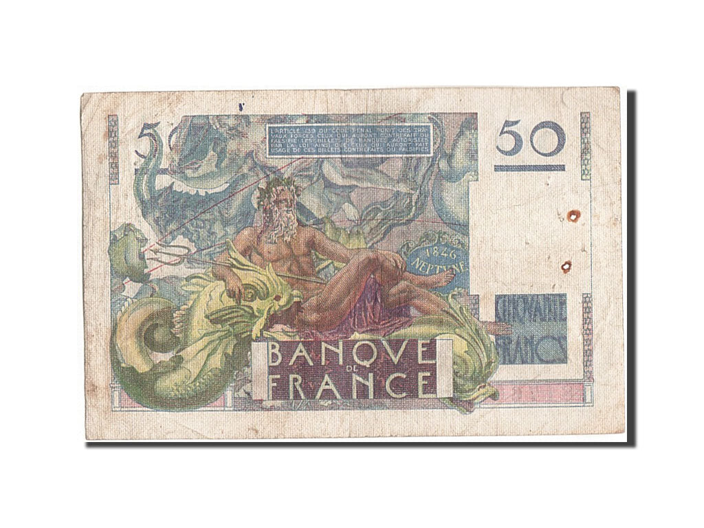 FRANCE, 50 Francs, 50 F 1946-1951 ''Le Verrier'', 1946, KM:127a, 1946-03-28,...